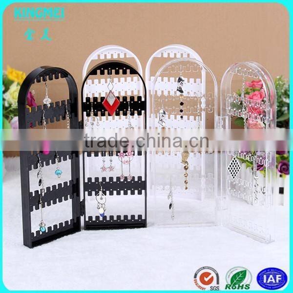 clear L shape acrylic jewelry display & plexiglass jewelry earring holder & perspex jewelry keeper stand