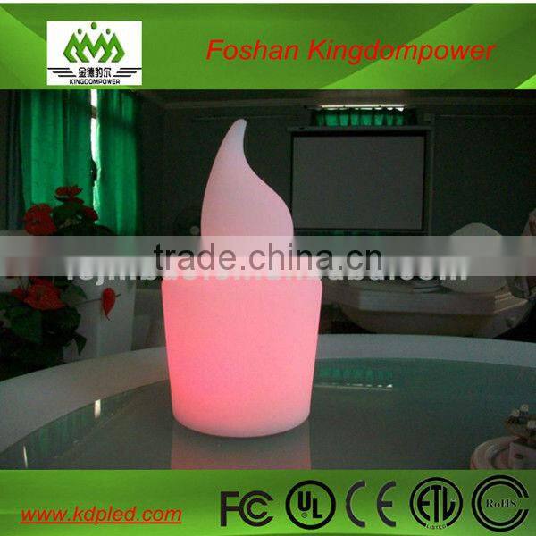LED plastic glowing candle table lamp