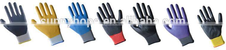 sunnyhope 13gauge safety latex diamond plam gloves