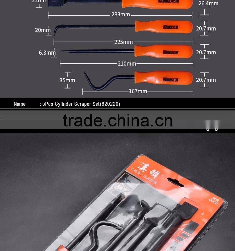 Professional High Carbon Steel 5PCS Cylinder Scraper Set