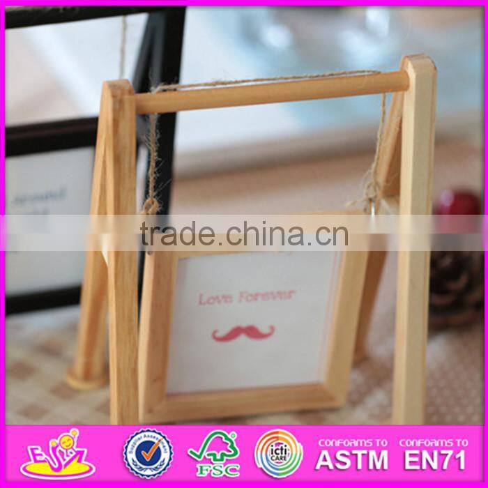 2016 hot sale baby wooden picture frame, most popular kids wooden picture frame, fashion children wooden picture frame W09A053