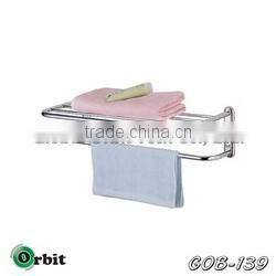 Stainless steel simple style towel rack, bathroom rotate towel hanger