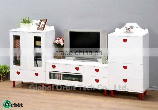 MDF modern tv stand showcase design