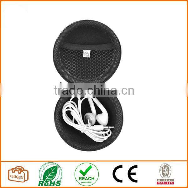 3 in 1 Black Earphone Handsfree Sansa Clip Zip mp3 player Hard EVA Case