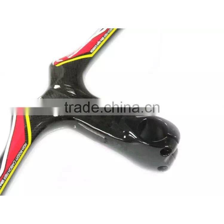 New design fashion high modulus super light full carbon fiber 700C mountain bicycle integrated handlebar