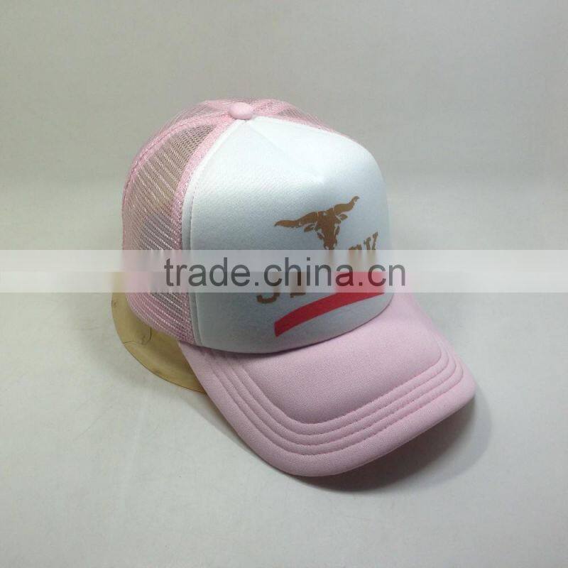 Pink Trucker Hat Screen Printing Summer Cap