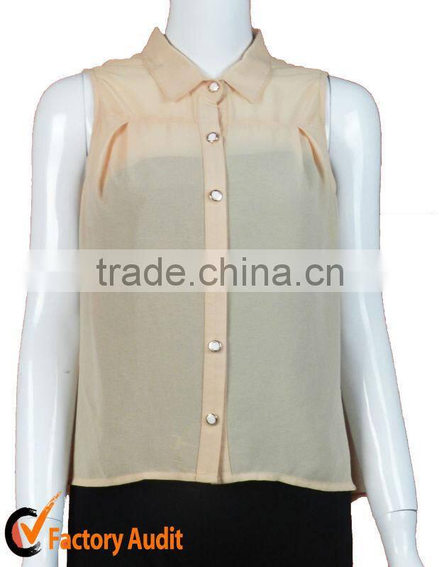 2013 new design for elegant chiffon blouses