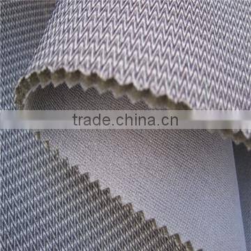 double color velvet fabric bond 4mm pu foam K329 bond 0.02mm high breathable TPU film bond nylon tricot fabric