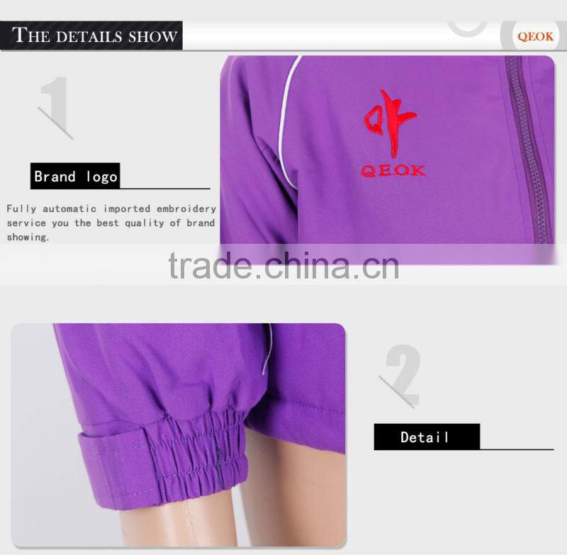 Custom purple fashion tracksuit jacket,,western fall softshell waterproof wears