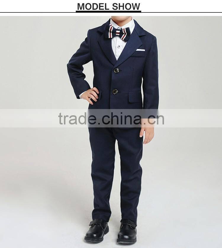 2016 latest design children's school uniform boy's 2 piece suit boys' formal suite