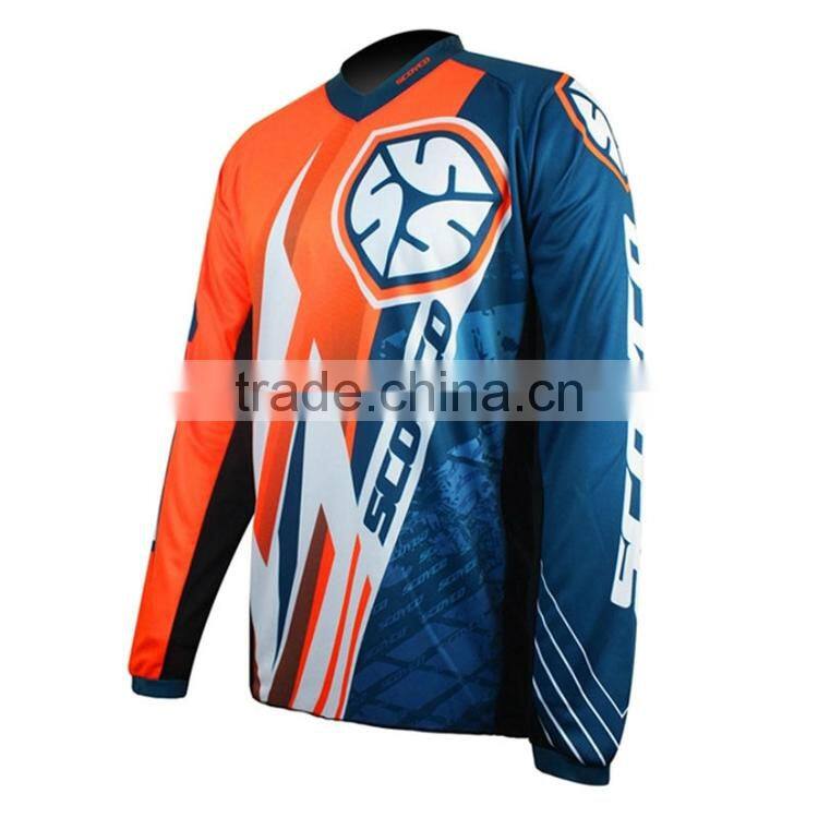 Kroad Custom Sublimation Print Men Downhill Professional MTB Mountain Bike Motocross Jerseys No minimum