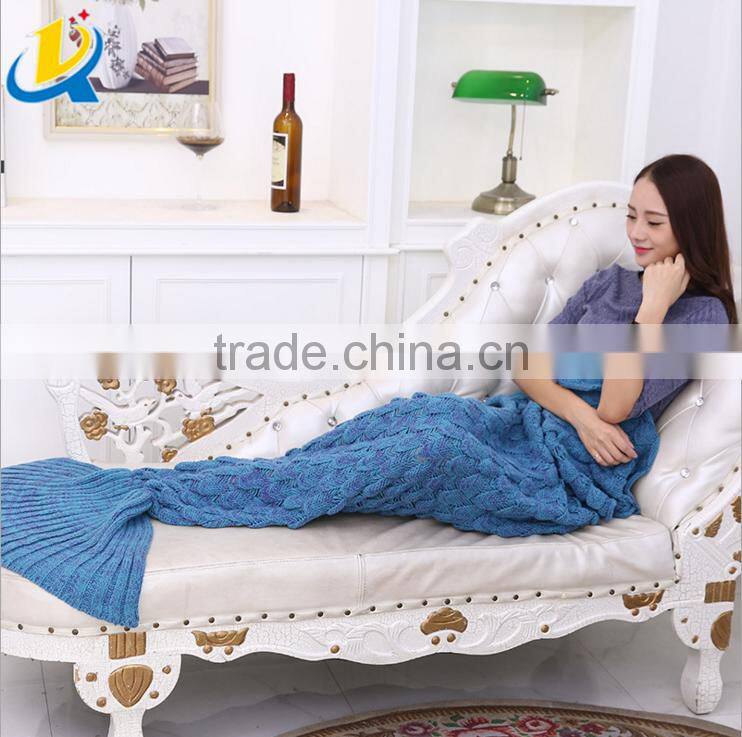 fashion fish scale design comfortable mermaid sleeping bag blanket