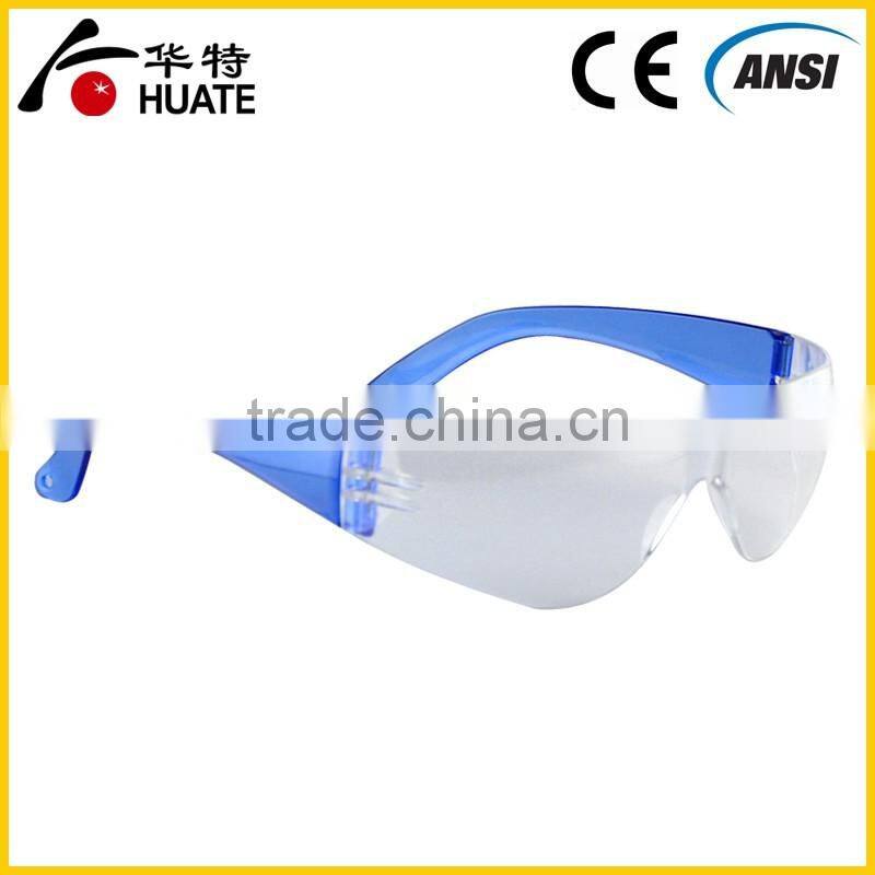 Custom colorful temple safety goggles eyewear glasses