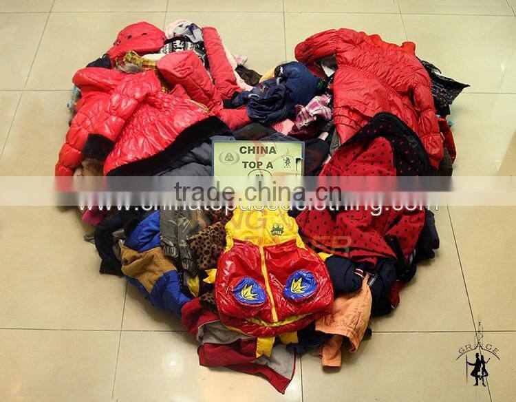China Top Gracer Cheap Sell Children Wear Unsorted Winter Used Clothes Bales