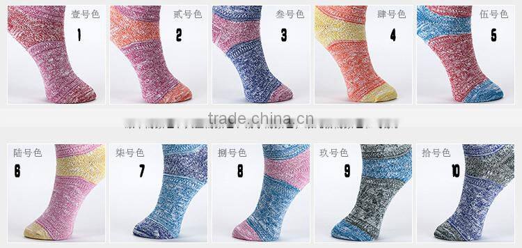 Thin Ms thick thread stitching ankle socks