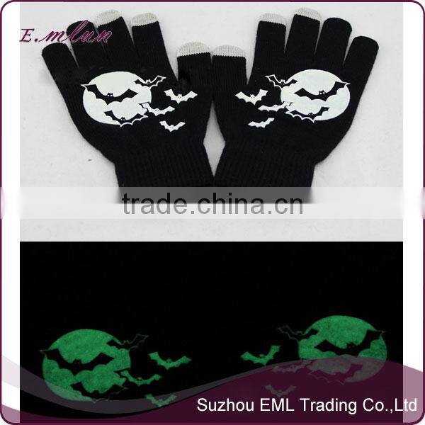 Unisex winter magic knitted noctilucent gloves