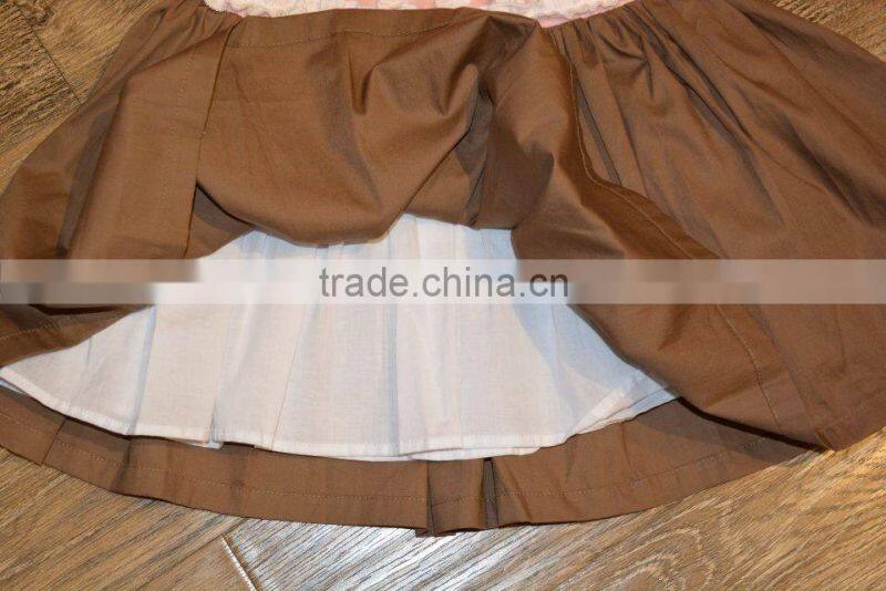 pink&gray girls boutique smocked baby dresses