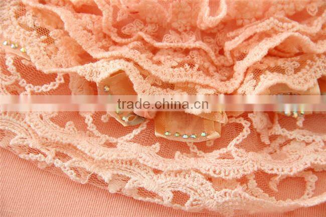 pink candy color korean kids long sleeve undershirt wholesale/ cotton undershirts for kids