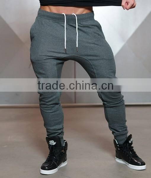 Dark Grey Mens Fashion Design Jogger Pants Blank Tapered Joggers Slim Fit Plain Design Cotton Fleece Sweatpants