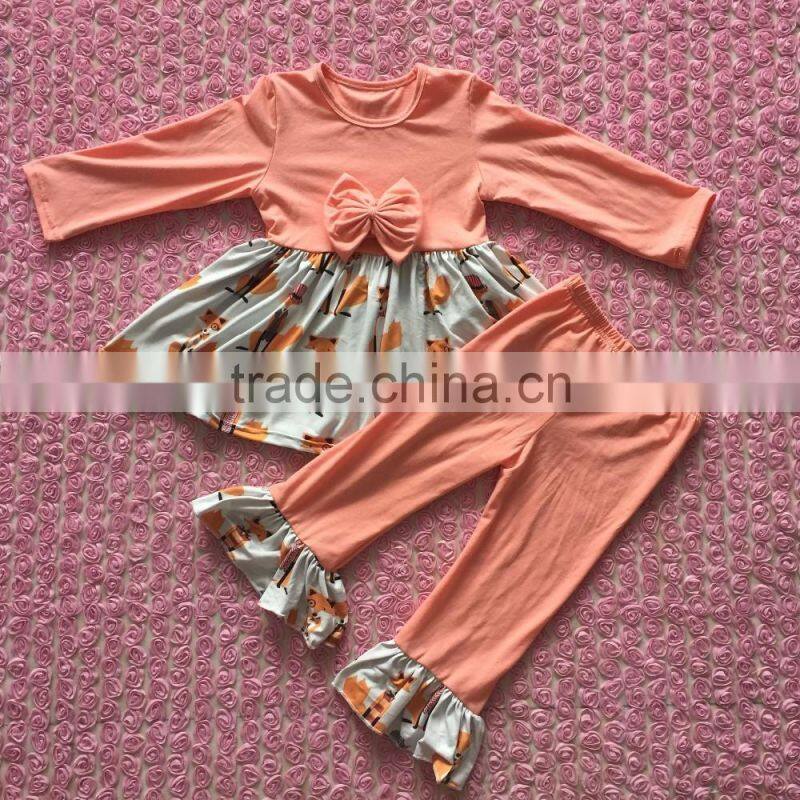 wholesale 2016 baby boutique clothing suit fox design