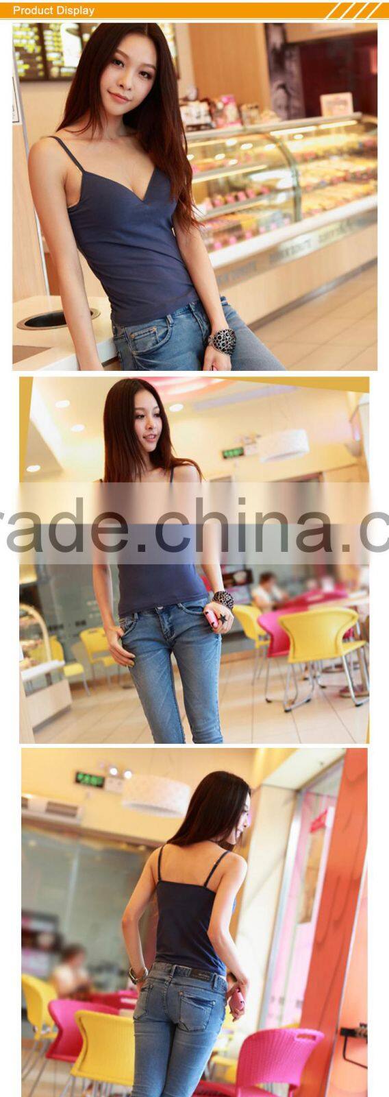 HSZ-8898 New Design Sexy Underwear Latest Fashion Women Tank Top High Quality Beautiful Camisole Ladies Fancy Hot Lingerie Bulk