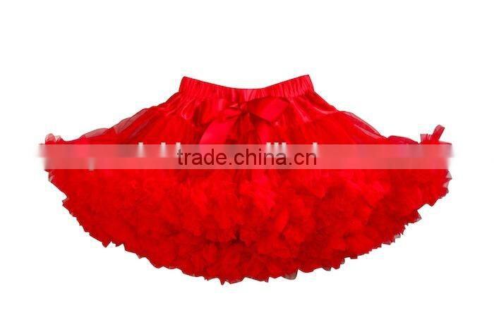 Wholesale Christmas PettiSkirts elastic waistband skirts Girls chiffon skirts red and green skirts Boutique Fluffy Pettiskirt