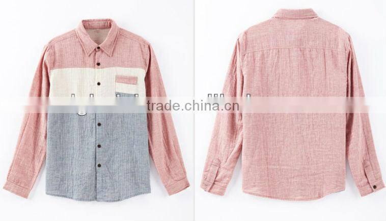 custom fashion slim fit shirts for men and men's linen shirts