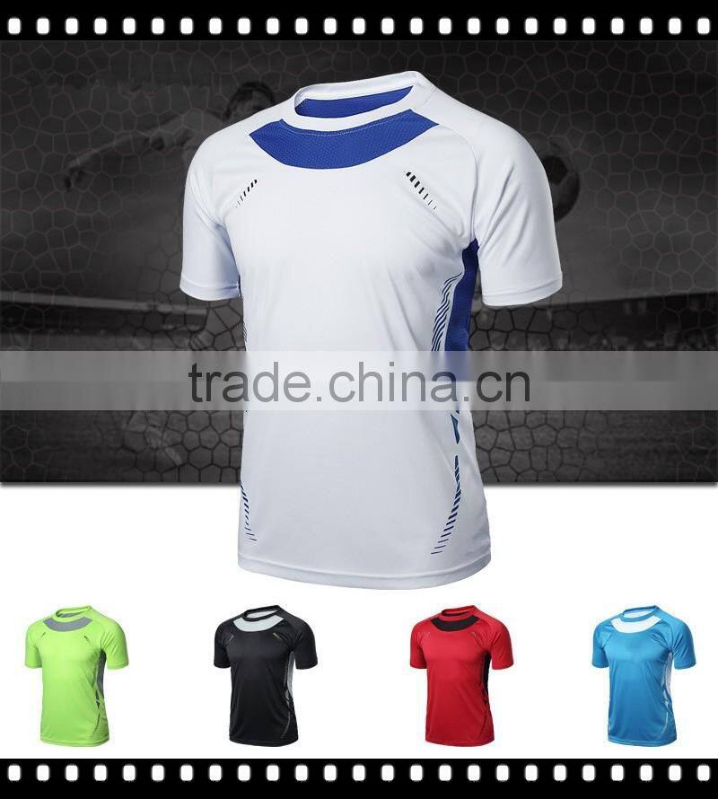 Outdoors New Arrival Mens Short Sleeve Dry Fit Running T shirt Wholesale Polyester