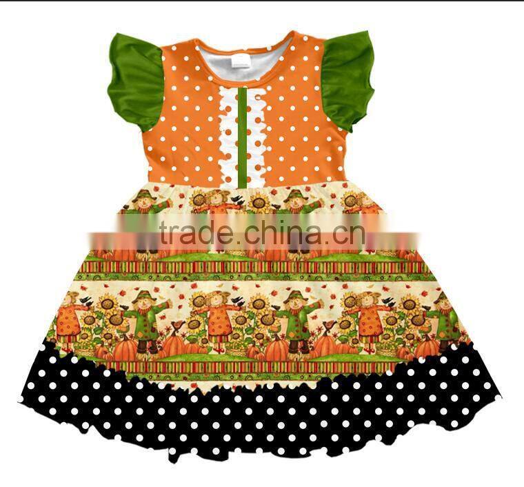 New Item Halloween kid garment baby clothes boutique Halloween baby dress