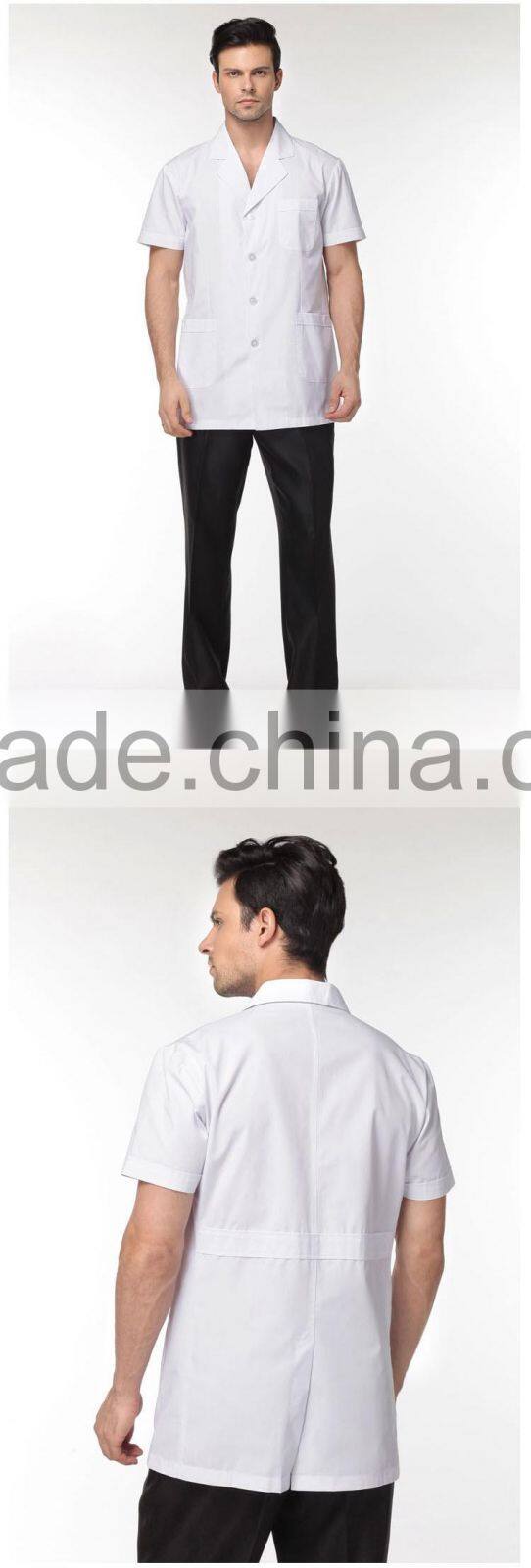 Short Sleeve White Blouse Nurse Uniform White Hospital Scrub Tops