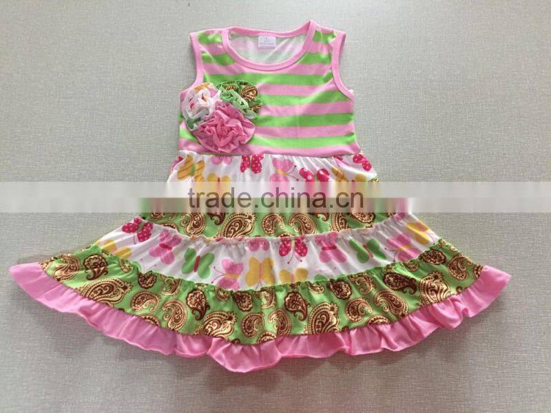 Popular design children Summer dress frocked designs baby girls Dress children's Girls fancy dress