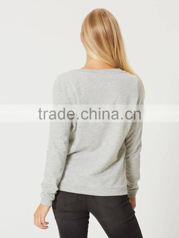 Women Super Soft Organic Cotton Fabrication Sweatshirts without hood