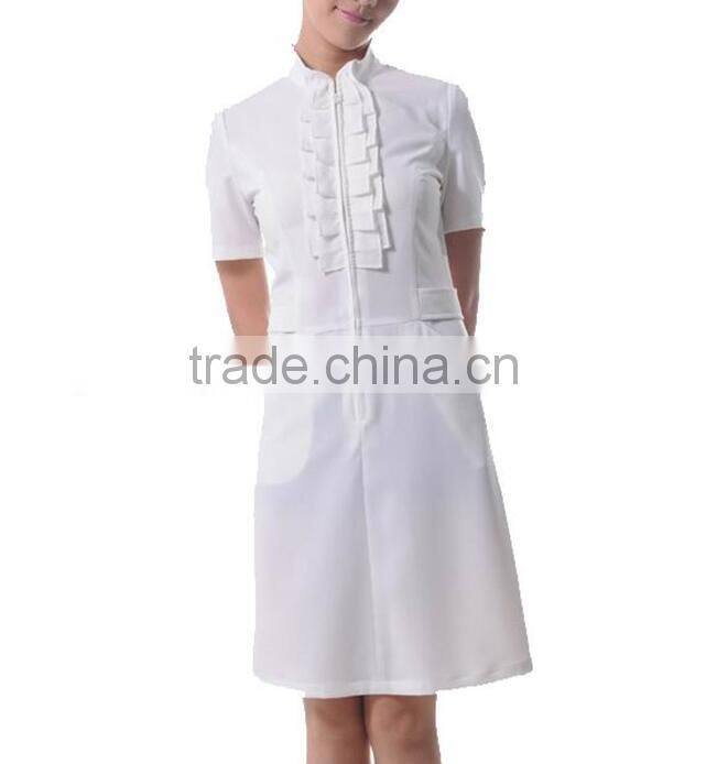 Wholesale fashionable white female nurse uniform design