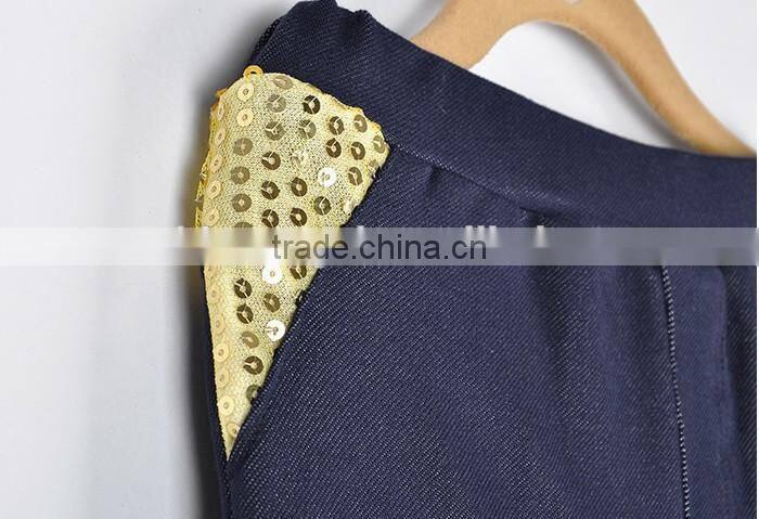 Wholesale 2015 New Korean Spring Autumn Fashion Hot Sale Sequin Children Jeans Pants