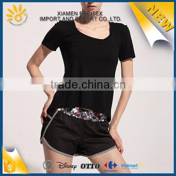 2017 Fashion design outdoor running wear womens sports tank tops