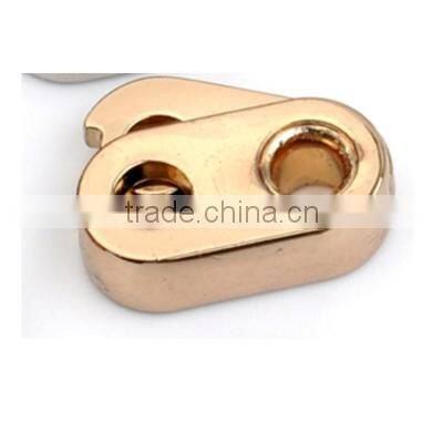 Metal alloy stoppers toggle cord locks Drawstring lock one holes for 3mm 4mm cord STP-022