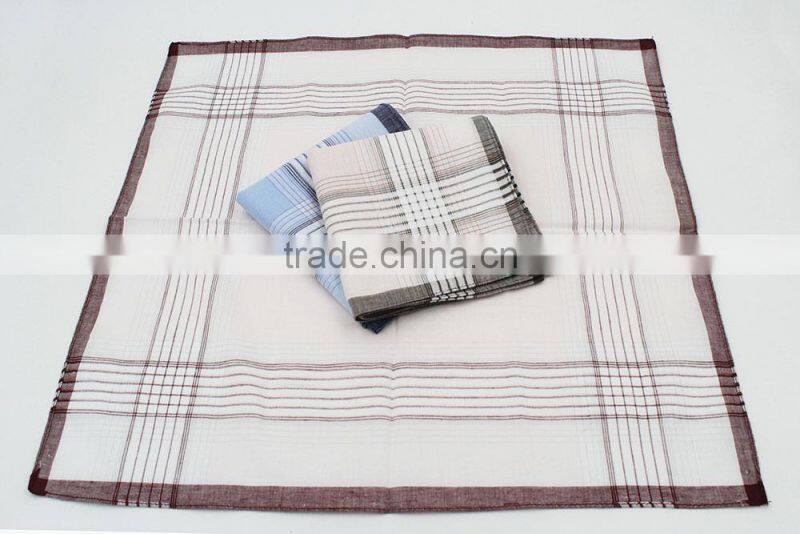 Factory direct hot sale wholesale 100% cotton mens handkerchief