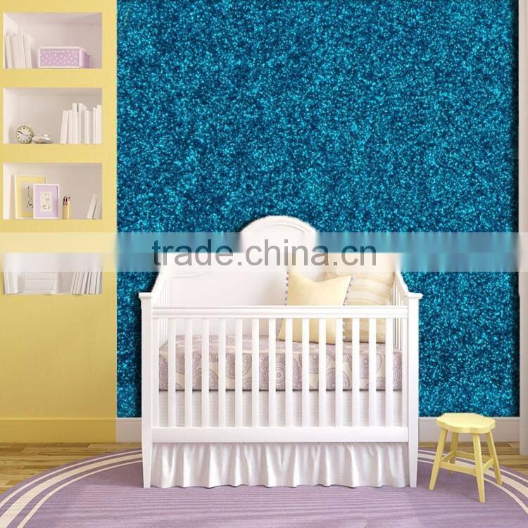 familiar with ODM sparkly vinyl glitter wallpaper adhesive