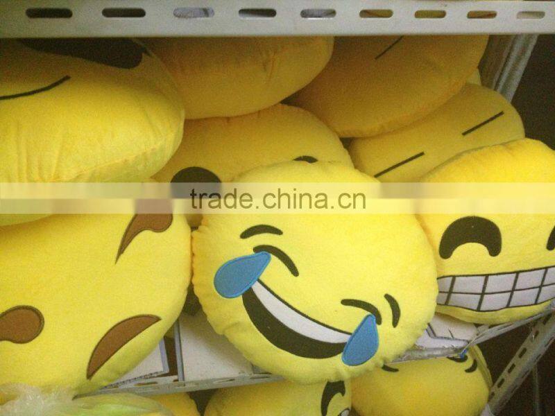 Wholesale top quality stuffed cute emoji seat sofa cushion