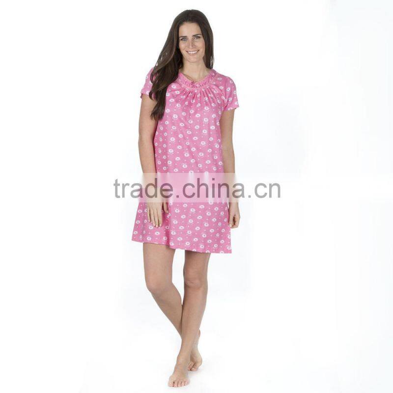 Women's short ladies nightgown