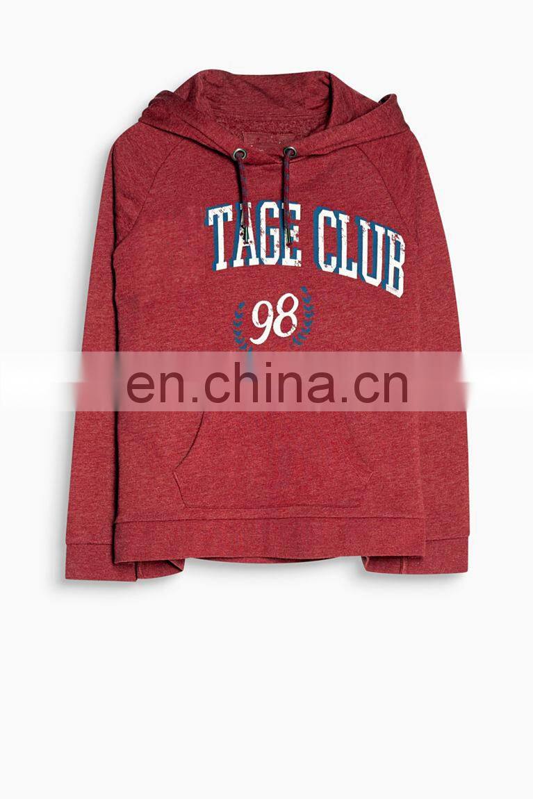 Ladies Fleece Hoodie With Drawstring Printing Hoodie