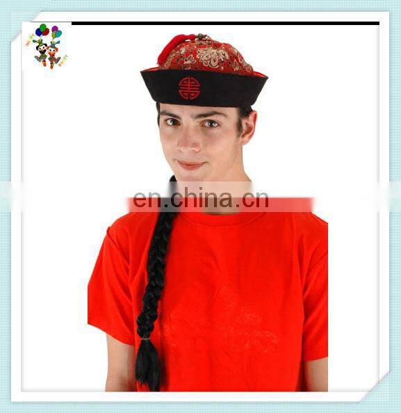 Adult Fancy Dress Mandarin Party Hats with Braid HPC-0297