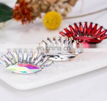 Fashion Vintage Bohemia Big Ring Colorful crstal Exaggerated Decorate Women Party Jewelry