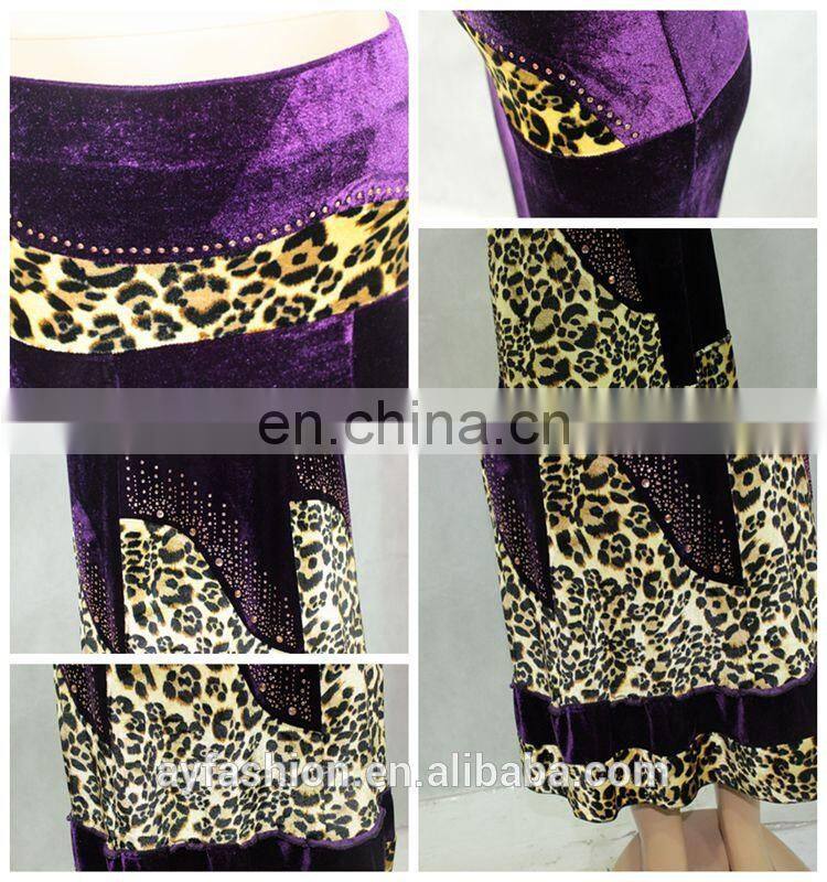 European casual latest fashion maxi lady skirts