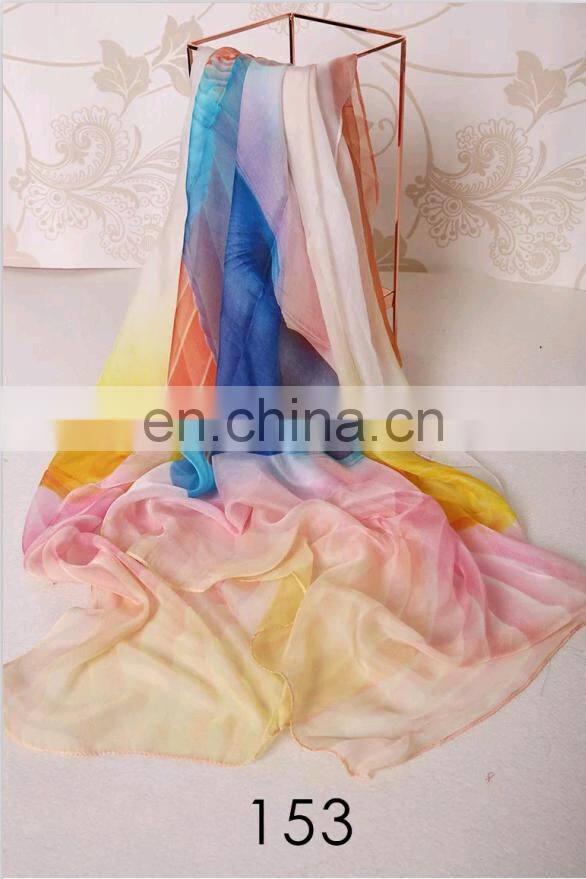 new fashion 100% silk scarf for women lady silk scarf wholesale china