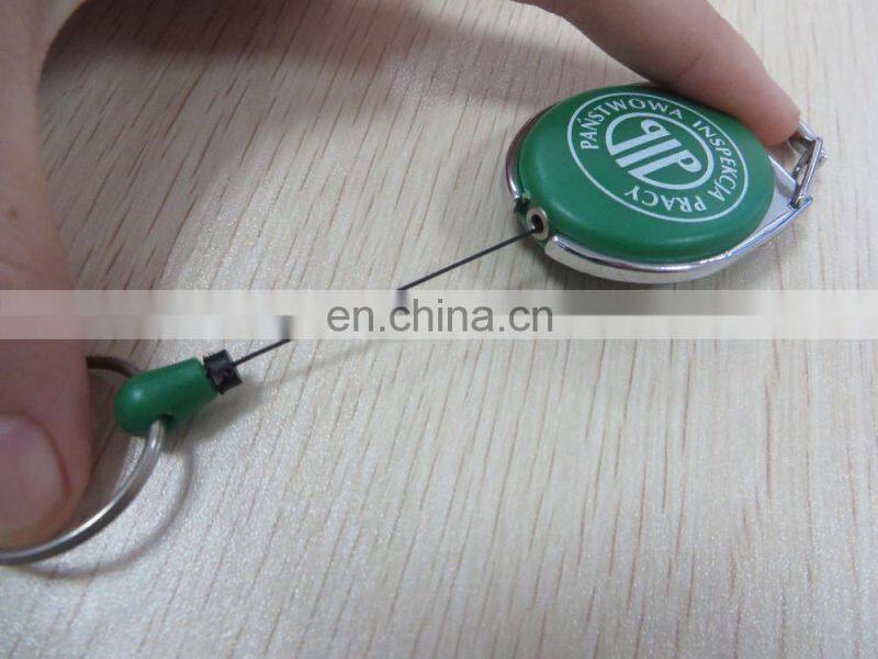 New cheap retractable plastic key holder/key ring wholesales