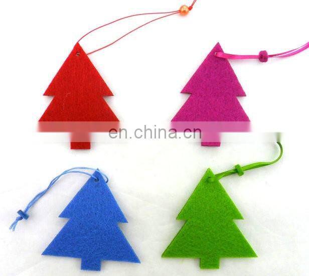 custom colorful Xmas Christmas tree felt decoration hanger