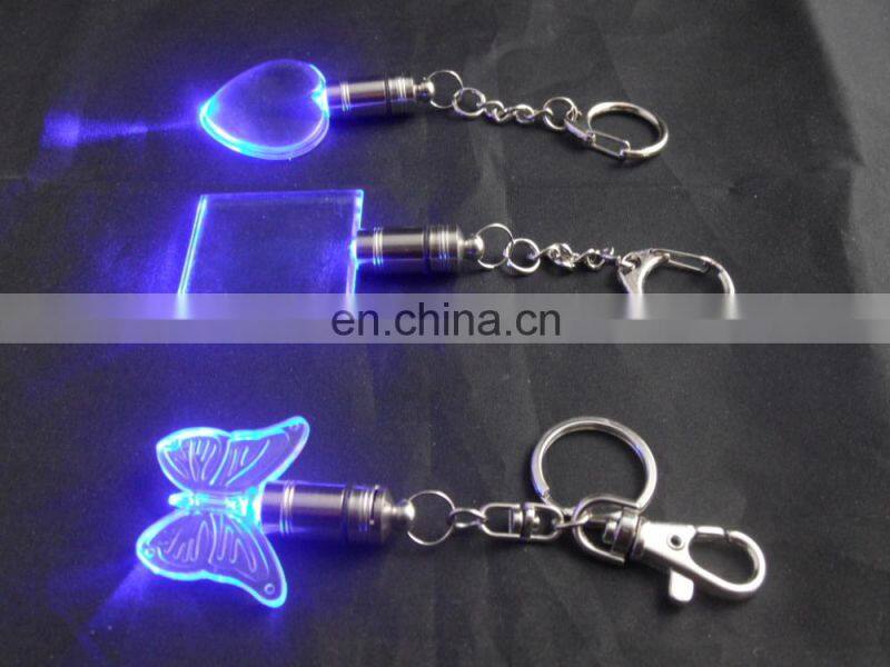 keychain with lighter/led logo keychain/christmas light keychain