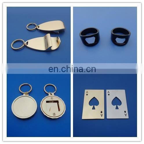 blank design bottle opener logo sticker printed beer opener keychains