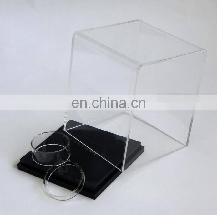 Transparent acrylic counter display box,model box display